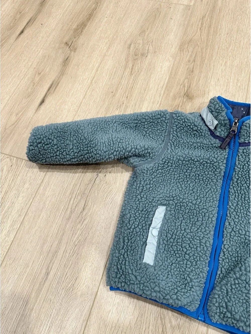 Patagonia Reversible Tribbles Jacket Toddler Boy Sherpa Puffer Coat 3T